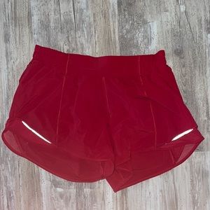 LULULEMON RED SHORTS